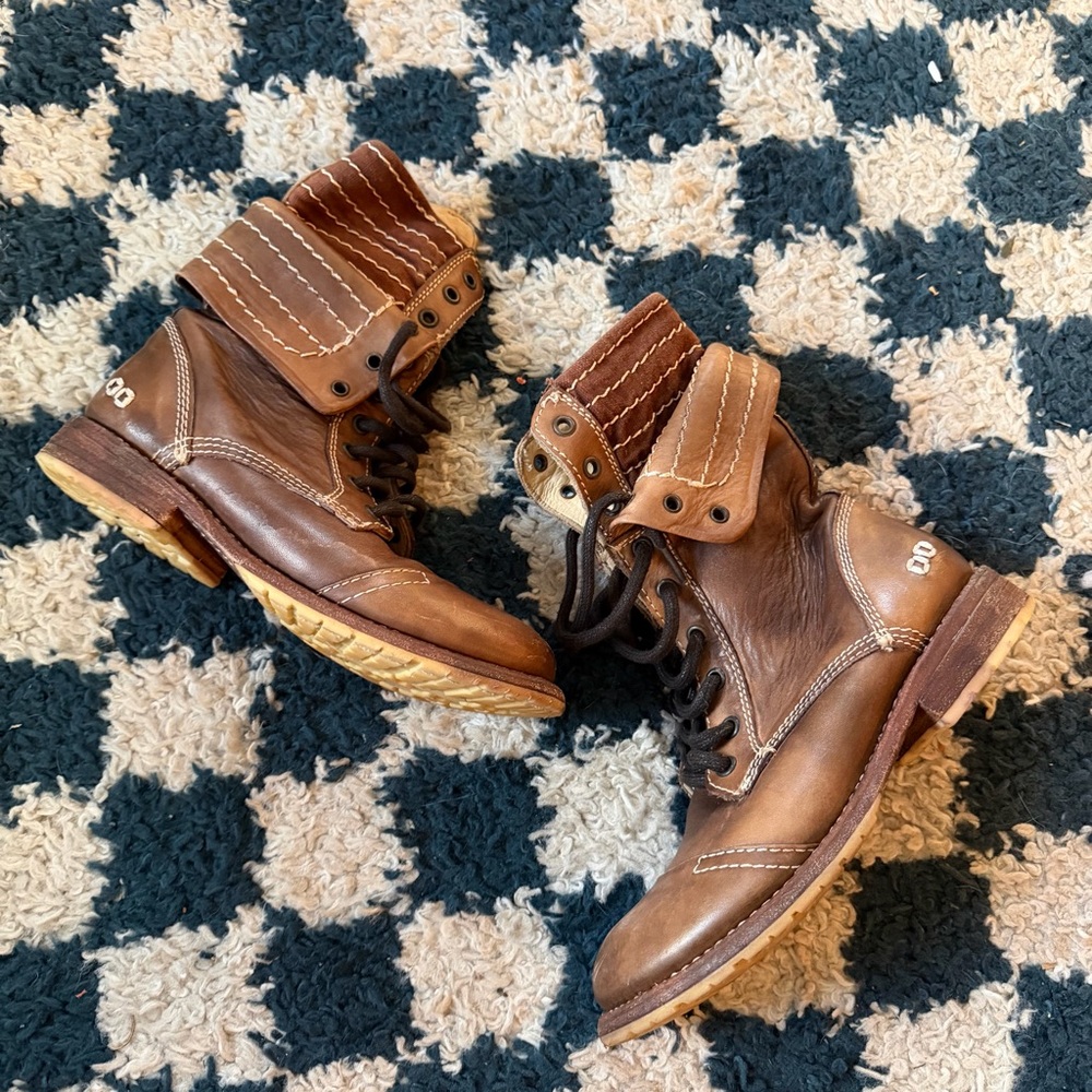 Bed Stu Roanne leather lace up boots 7.5